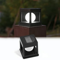 Neorosiri 4.5 Inch Solar Post Cap Light,Black Fence Lighting,Auto On/Off,IP65 Waterproof,Dual Color Deck Lamp