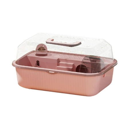 balikha Small Animal Cage, Hamster Living Space, Portable Ventilation, Water Bottle, Pet Exercise, Playhouse, Pet Transport Box for Mouse Mice