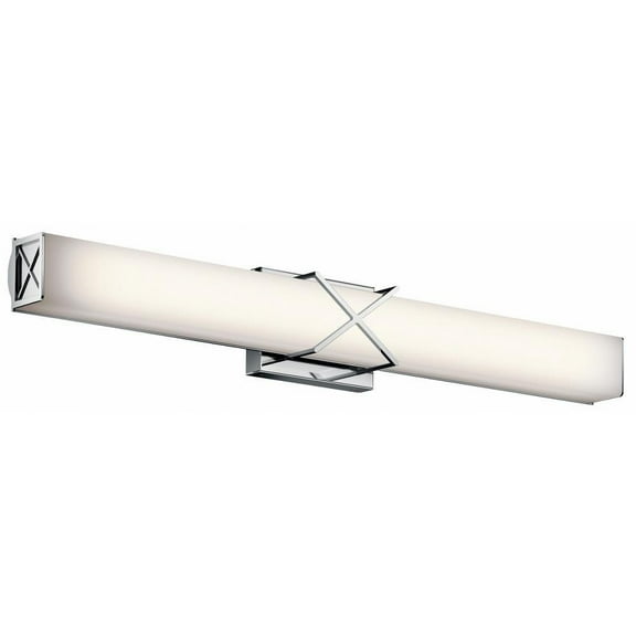 Light Vanity Light Approved for Damp Locations with Contemporary Inspirations 32 inches Wide-Chrome Finish Bailey Street Home 147-Bel-2013982