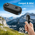 thumbnail image 3 of JETO Cámara Corporal Mini 4K 64GB con App WiFi, Gran Angular de 150°, Estuche Impermeable y Soportes para Viaje Ciclismo Motocicleta Vlog, 3 of 10