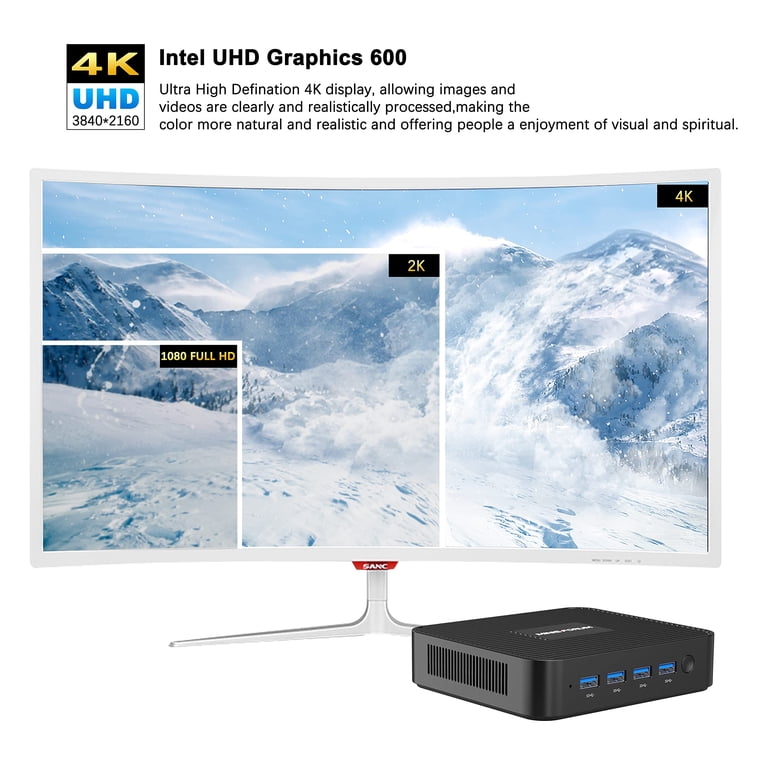 MINISFORUM GK41 Mini PC 8GB DDR4 RAM 128GB SSD Celeron J4125(up to