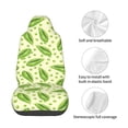 thumbnail image 4 of Wukai Green Peas Full Set Car Seat Covers with Soft Padding Universal Auto Front Seats Protector and Cushion Mat, 4 of 5