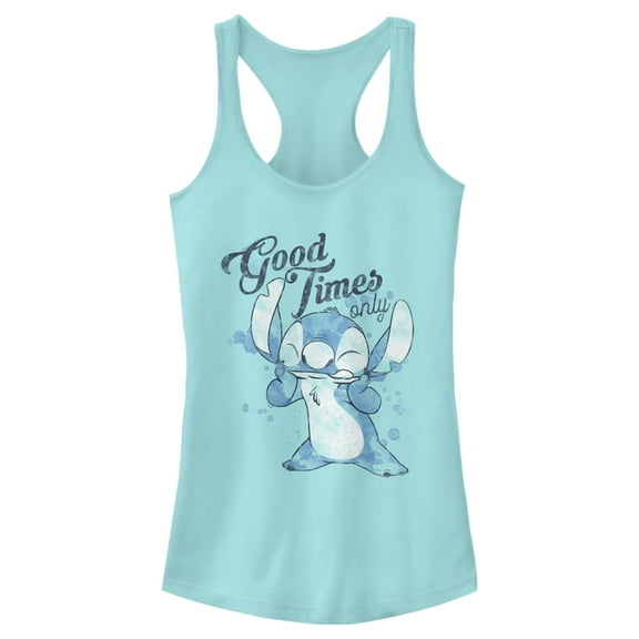 Junior's Lilo & Stitch Good Times Only Racerback Tank Top Cancun Small