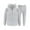 Gray, variant on Mens 2 Piece Outfits Waffle Knit Sweatsuit Set Oversized Hoodie Sweatshirts Jogger Sweatpants Fashion Fall Winter Tracksuit with Pockets