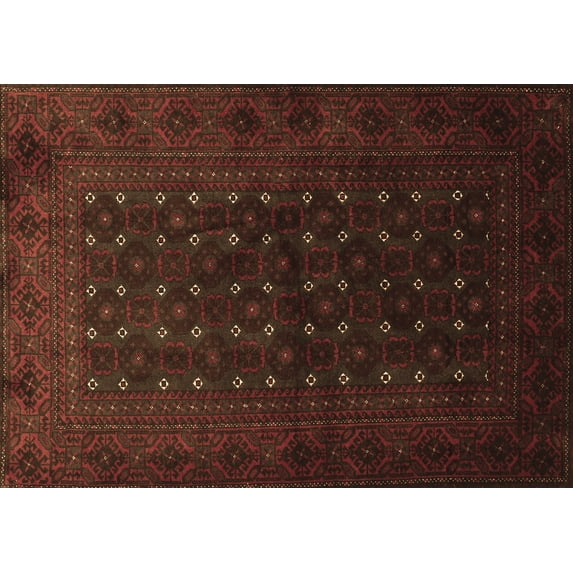 Ahgly Company Indoor Rectangle Persian Brown Traditional Area Rugs, 2' x 4'