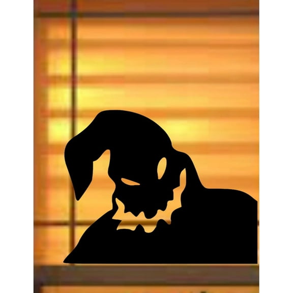 Halloween Window Cling Silhouette Decoration, Spooky Ghost Decal, 15.8 x 11.5 inches, Black