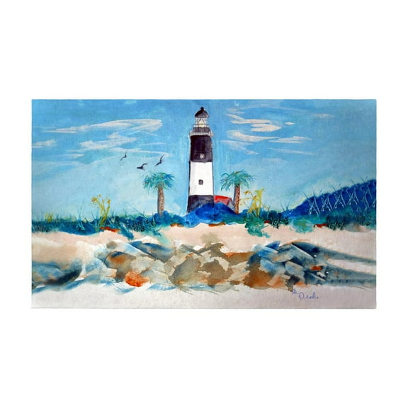 Betsy Drake Interiors Tybee Lighthouse, GA Door Mat 30x50