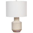 thumbnail image 2 of Benjara BM239420 Ceramic Geometric Bellied Shape Table Lamp, Offwhite, 2 of 5