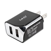 2-in-1 Chargers for Xiaomi Mi 11 Pro,Mix Fold, 11 Ultra, 11i, 11 Lite, Black Shark 4 Pro, 4, Poco X3 Pro, F3, 10S (Black) - 2.1Ah Travel Charger Adapter (Dual Port) + USB Charging Cable