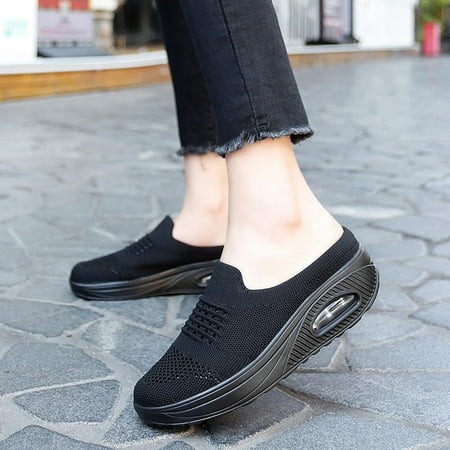 

Herrnalise Summer Women Thick Bottom Slope Heel Shoes Beach Sandals Roman Casual Slippers Women Shoes on Sale
