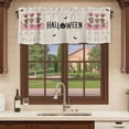 thumbnail image 6 of Halloween Curtain Valances for Windows, Kitchen Valance Window Treatments Panel 2 Pack, Pink Ballet Skull Bat Rustic Rod Pocket Short Curtains for Bathroom Bedroom 42 x 18 Inch, 6 of 8