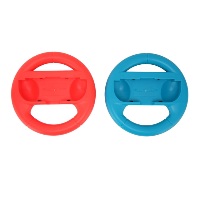 2 Pcs Contrôleur de Volant Portable Accessoires de Jeux de Course Kit pour pour SwitchRed+Blue