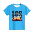 thumbnail image 5 of EGNMCR T-shirt Imprimé à Manches Courtes pour Enfants Col Rond Manches Courtes Décontracté Polyvalent pour Filles Haut en polyester, 5 of 5