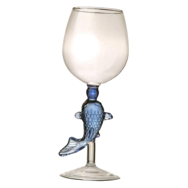 Vasos de vidrio Perfecl decoración ligera de mano 260 ml Azul
