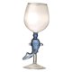 thumbnail image 1 of Vasos de vidrio Perfecl decoración ligera de mano 260 ml Azul, 1 of 8