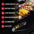 thumbnail image 2 of ThermoPro TP603W Digital Meat Thermometer Waterproof Kitchen Food Thermometer with Calibration & Backlight for Oven Oil Fry Candy Thermometer, 2 of 9