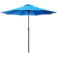 thumbnail image 2 of AbbLe 9 Feet Crank & Tilt Patio Umbrella-Aqua, 2 of 5