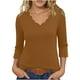 thumbnail image 2 of Conjuntos de otoño para mujer,Blusa de verano para mujer con cuello en V y manga corta, poliéster, informal y cómoda, ideal para el hogar, sopatenor, 2 of 7