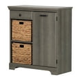 thumbnail image 2 of South Shore Versa 1-Door Storage Cabinet, 36-3/8"H x 33-3/4"W x 15-7/8"D, Gray Maple, 2 of 12