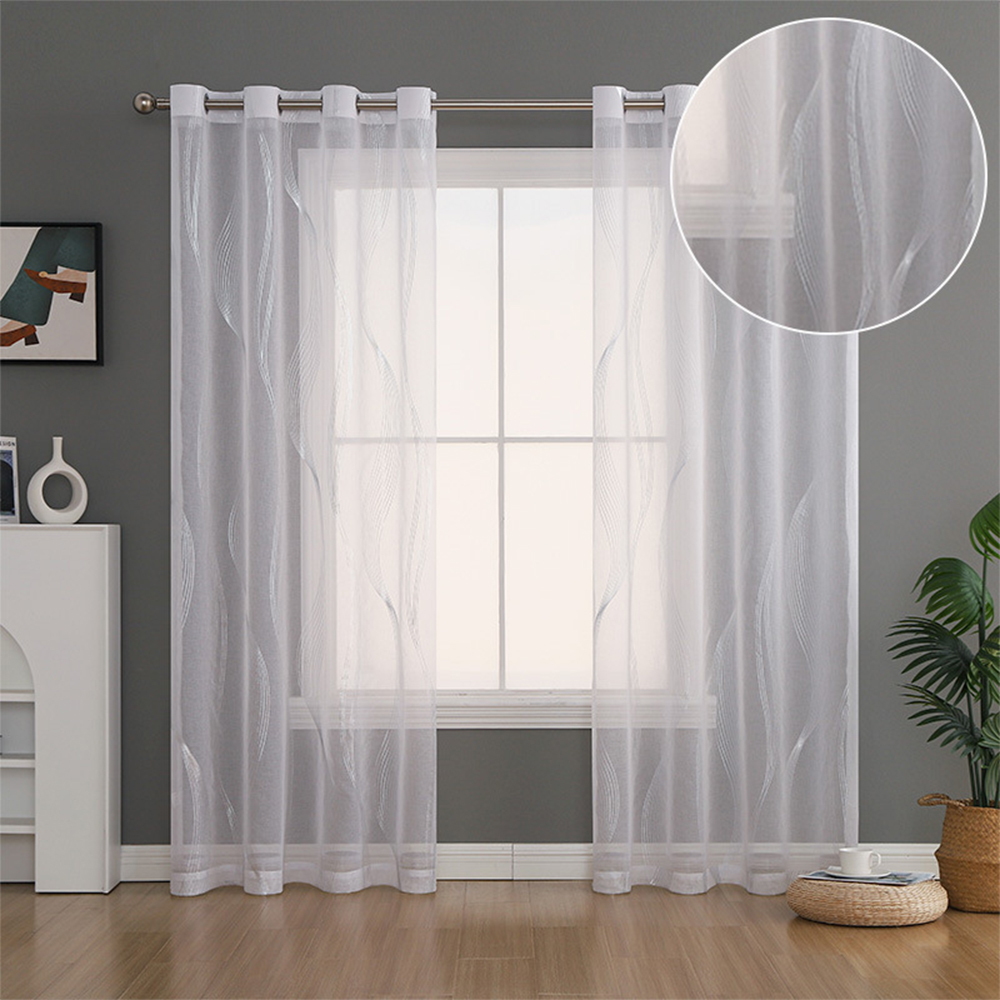 Fashnice Curtains Light Filtering Window Curtain Panel Soild Color