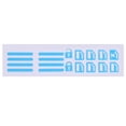 thumbnail image 2 of Pegatinas de botón de elevación de ventana de puerta de coche luminosa calcomanías estilo de coche (azul) Likrtyny Accesorios para autos y motos, 2 of 7