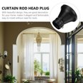 thumbnail image 2 of OULII 2pcs Matte Curtain Rod Decorative Curtain Rod End Caps For Living Bedroom Dining Sturdy Stylish, 2 of 8