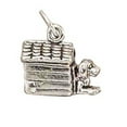 thumbnail image 1 of Sterling Silver 18" 1mm Box Chain 3D Dog In Doghouse Pendant Necklace, 1 of 2