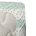 thumbnail image 3 of Ambesonne Vintage Fitted & Top Sheet Set with Sham, Marine Golden Anchor, Pale Blue White, 3 of 4