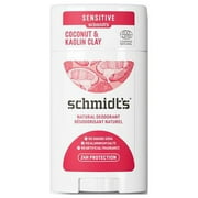 Schmidts 15243 2.65 oz Coconut Kaolin Clay Deodorant Stick for Sensitive Skin