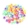 thumbnail image 1 of KLKCMS 200 Pieces Beads Multicolored Beads Decorative Handcraft DIY Craft Loose Spacer Beads for Jewelry Making Beading Keyring Light Color, 1 of 9