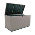 thumbnail image 4 of Tortuga Outdoor Sea Pines Large Wicker Storage Box, Sandstone, 4 of 4