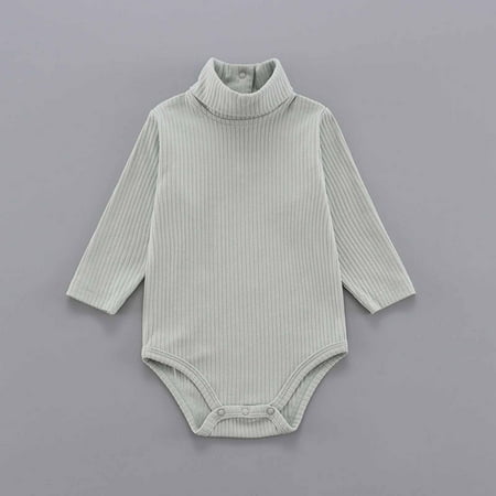 

Gifts for Newborn Christmas Outfit Baby Juebong Autumn Spring Baby Girls Boys Cute Romper Long Sleeve Button Sweatshirt Jumpsuits Green 0-6 Months