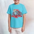 thumbnail image 2 of TOWED22 Dinosaur Shirt for Kids Boys Girls Funny Toddler Dino Short Sleeve Graphic Cotton Tee Top 2-7T(Sky Blue,13-14 Y), 2 of 4