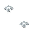 thumbnail image 2 of kurtrusly 50piece Soft Texture Multi-color Fabric For DIY Crafts And Decor Fiber Realistic Appearance Wide Application Parties Silver 4.5cm 2Set, 2 of 6