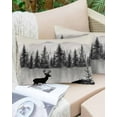 thumbnail image 6 of Deer Forest Throw Pillow Covers, Farmhouse Vintage Nature Trees Mountain Soft Breathable Pillow Cases with Invisible Zipper for Sleeping, Toddler Pillowcases for Couch Bed Sofa Chair 12x20 Inches, 6 of 6