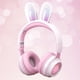 thumbnail image 3 of Auricures ámbricos estéreo de 360 ​​grados, luz RGB plegable con micrófono para ños, adultos, conducción, videojuegos, música, teléfonos y rosa, 3 of 7
