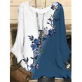 thumbnail image 1 of Jersey con estampado para mujer, camiseta informal a la moda, cuello redondo, Top de gran tamaño, estilo Simple, manga larga, Otoño, 2022, 1 of 4