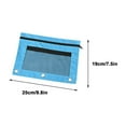 thumbnail image 3 of JUNWELL sovlvnd 3-Ring Pencil Pouch  Oxford Cloth  Sky Blue, 3 of 7