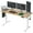 Natural, variant on 48" Electric Standing Desk, Sit-Stand Adjustable, with Splice Board, Metal & Wood Construction, 4 Memory Height Settings, for Home & Office, Promotes Healthy Efficient Work, Multiple Styles Available