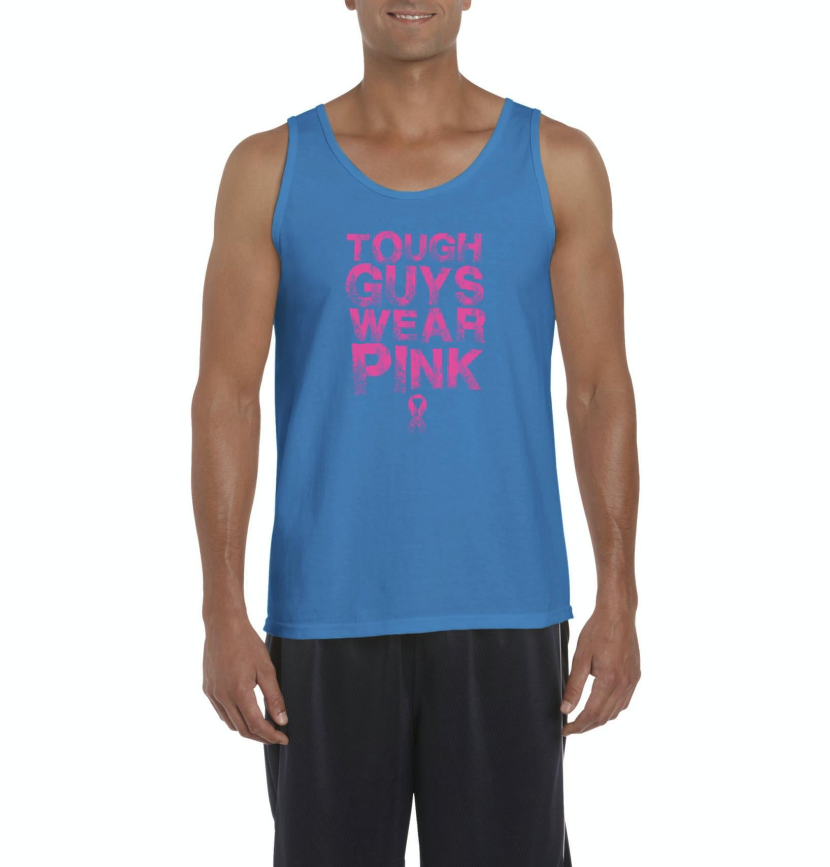 Artix Mens Cancer Awareness Tough Guys Wear Pink Tank Top Walmart