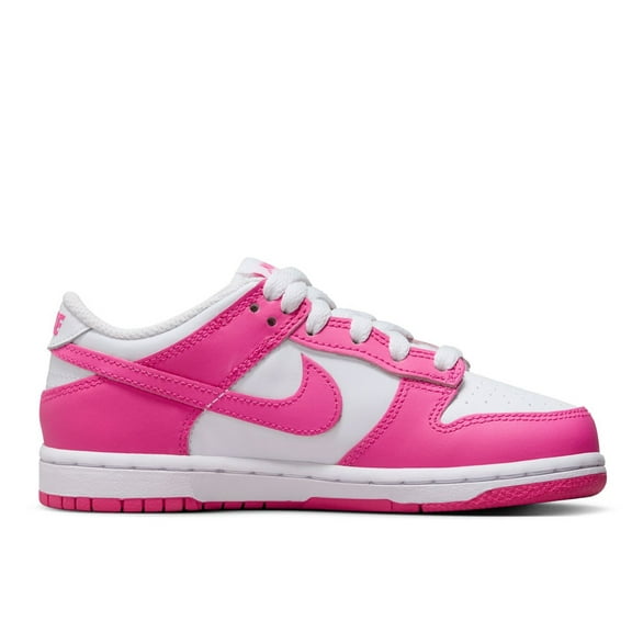 Little Kid's Nike Dunk Low White/Laser Fuchsia (FB9108 102) - 1.5