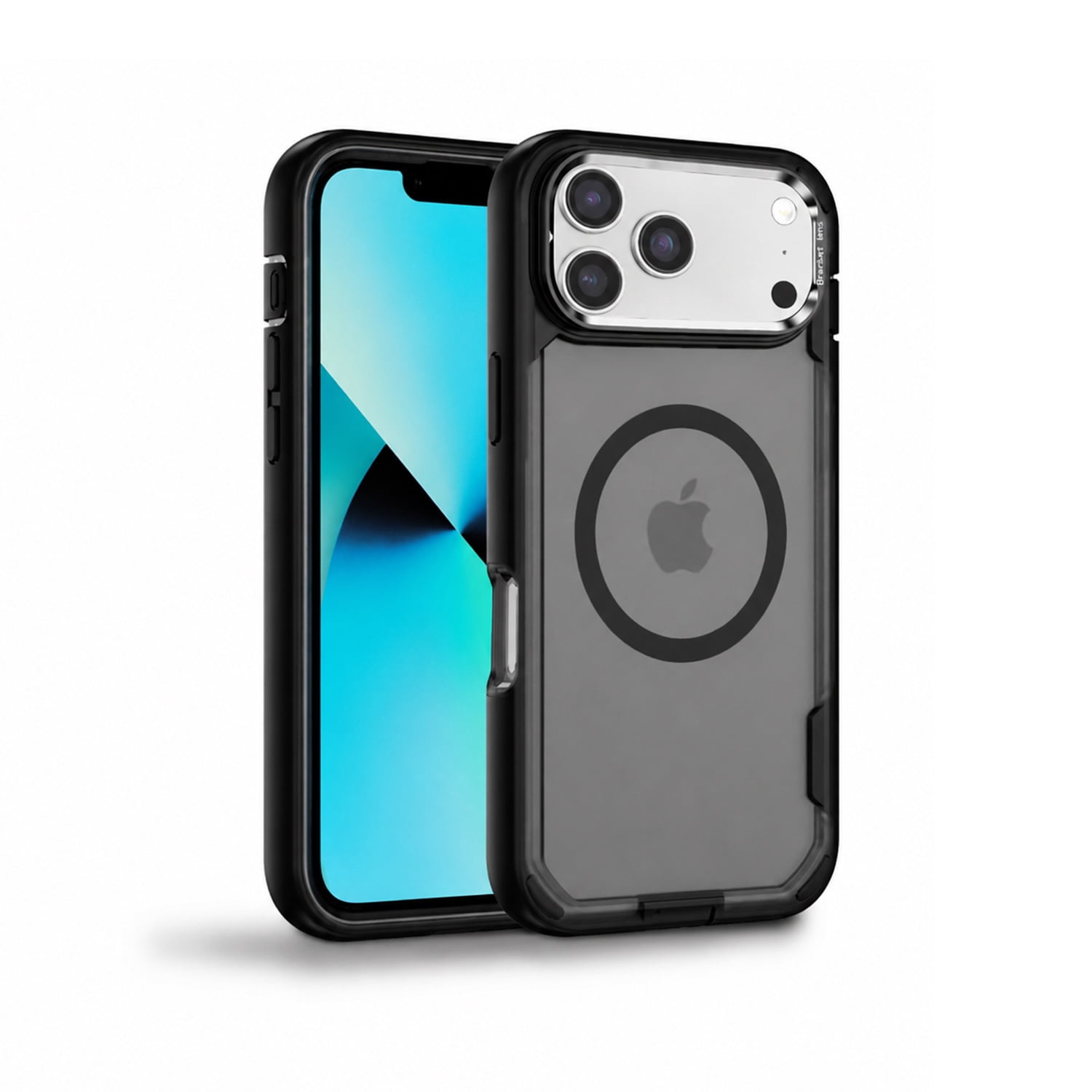 Rugged MagSafe Case with Camera Lens Stand for iPhone 17 Pro Max - Grey