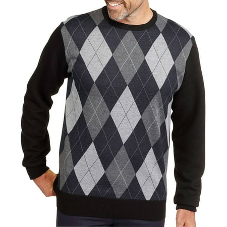 Big Men's Jacquard Crew Sweater