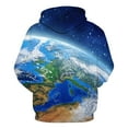 thumbnail image 3 of IROINNID Discount Hoodies for Men Leisure Galaxy 3D Digital Printing Pullover Long Sleeve Round Neck Blouse,Blue, 3 of 3
