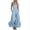 *Light Blue, variant on VBVC Women's Square Neck Ruffle Hem Wide Leg Overalls , Summer Boho Linen Jumpsuit For Women , Ladies' Button Shoulder Romper with Pockets, Khaki , S-2XL