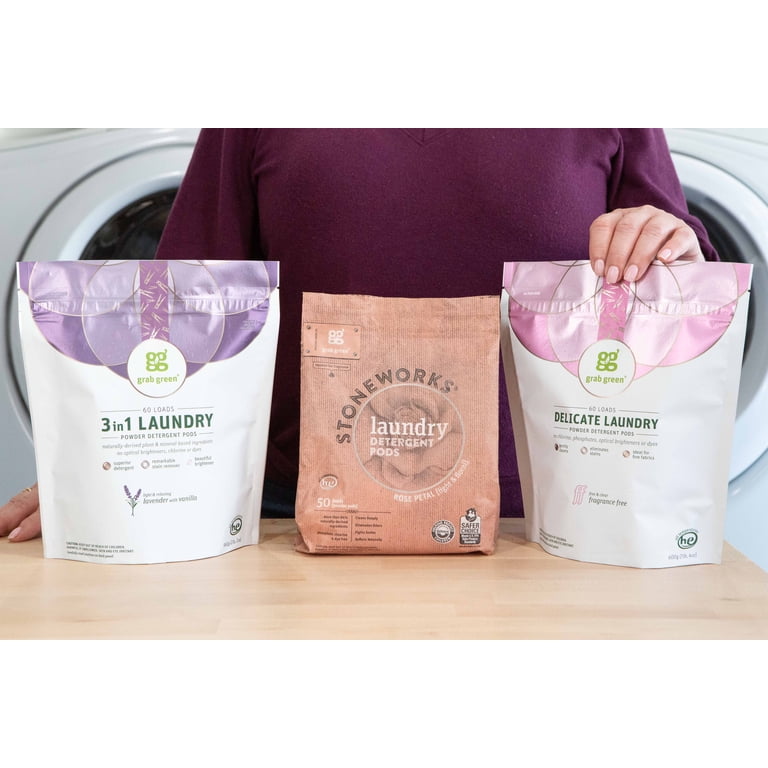 未開封 grab green 3in1 LAUNDRY 粉末洗剤 60回分 2個 Grab Green 3-in-1 Laundry Pods, 60 Loads, Lavender Vanilla Scent