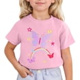 thumbnail image 1 of TZEWGL Hauts pour Fille Garçon Mignon Imprimé Manches Courtes Col Rond Vêtements pour Enfants Taille 10-11T, 1 of 4