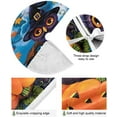thumbnail image 5 of FMSHPON Happy Halloween Pumpkins Owls Candy Xmas Christmas Tree Skirt Stand Mat for Holiday Party Decoration Indoor Outdoor 36 inches, 5 of 6
