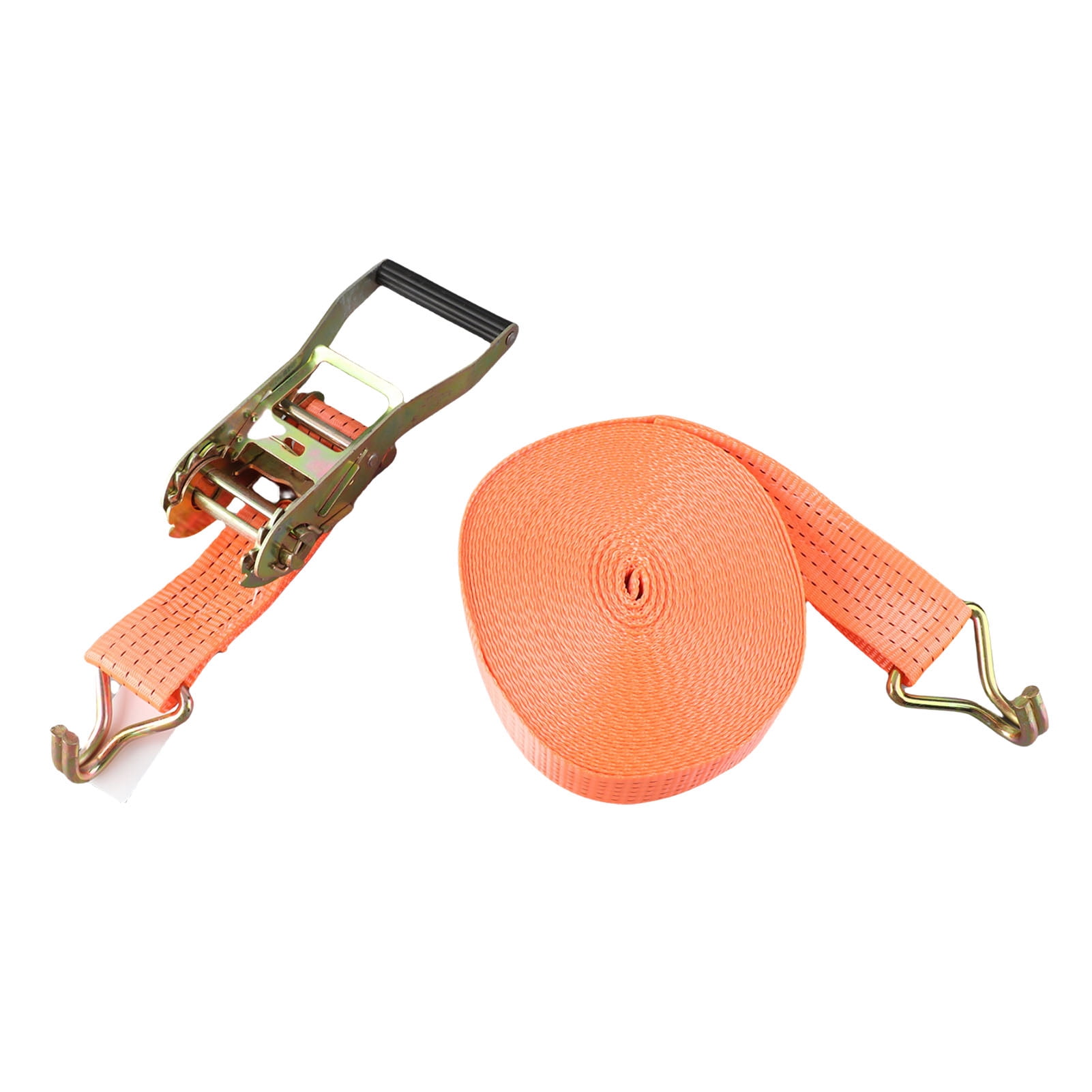 BIMZUC 15M (49.2 ft) Car Tie Down Straps Heavy Duty 6613.86 Lbs Breaking Strength Double J Hooks Fastening Straps Tightener for Truck Trailer Cargo Bundling