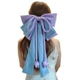 thumbnail image 5 of FENOHREFE Elegant Hair Bows Clip With Long Ribbon Fashion Headdress Hairpieces Barrette Hairpin For Women And Girls, 5 of 7